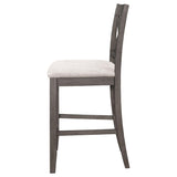 Barn Grey and Light Khaki Counter Height Stool B062P153498
