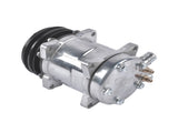 12V Air Condition Compressor w/Clutch Replacement for Sanden 508 2-Groove V-Belt Pulley HC5001C 74540464