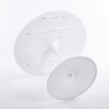 42.1"white COLOR TOP Tulip Table Mid-century Dining Table for 4-6 people With Round Mdf Table Top, W234P351011