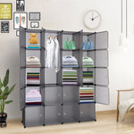 ZUN 20 Cube Organizer Stackable Plastic Cube Storage Shelves Design Multifunctional Modular Closet 89154546