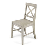 Roshan Farmhouse Acacia Wood Dining Chairs, Light Grey Wash 62888.00LGW