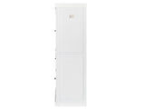 Single Drawer Double Door Storage Cabinet White 56206735