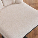 Set of 2,Modern Upholstered Bar Stool with Button-Tufted Backrest, Counter Height Chair with Sturdy W1901P225271