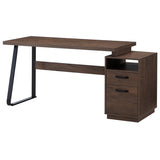 ZUN Home Office Computer Desk with/Hanging Letter-size Files, 65 inch Writing Study Table with 28175962