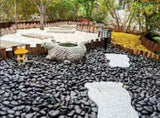 38lbs Black River Rocks, 2-3 inch Polished Pebbles for Plants, Vase Filler, Aquarium, Landscaping, 65620780