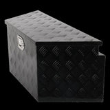 34"*14.5"*15" Aluminum Trailer Tongue Tool Box Toolbox Truck Bed Storage Black returns wit MT018049 15091001