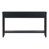 ZUN U_STYLE Contemporary High-Quality Entryway Console Table with 4 Spacious Drawersm,1 Practical Bottom N711P218638B