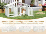 8-Panel HDPE Pet Fence , 50"x50"x32" Square 70573637
