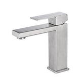 Waterfall Spout Bathroom Faucet,Single Handle Bathroom Vanity Sink Faucet W928124227