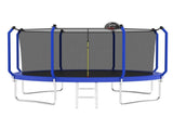 12FT Trampoline with Basketball Hoop, ASTM Approved Reinforced Type Outdoor Trampoline with K1163P317487