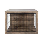 ZUN Dog Crate Furniture ,Wooden Dog Crate with Double Doors, Dog Furniture, Indoor Dog Kennel, W331P225794