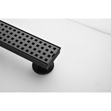 24 Inches Linear Shower Drain, Included Hair Strainer and Leveling Feet W2287P146747