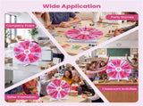 24" Spinning Prize Wheel with Foldable Stand Stand-Up & Tabletop Fortune Wheel - Pink 59307711