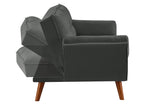 New Design Linen Sofa Furniture Adjustable Backrest Easily Assembled Recliners-DARK GRAY 22240447