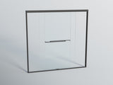 56-60 in. W x 72 in. H Double Sliding Shower Door, Semi-frameless Bypass Bathroom Sliding Door with W1920P300301