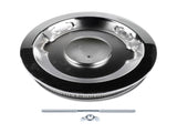 14" x 3" 14 Full Finned Aluminum Round Air Cleaner Air Filter Kit Polished with a Recessed Base and 28755144