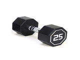 25LBS APOLLO IR3920 Premium Octagonal Dumbbell, Large Numbers, Hard Chrome Plated Handle Dumbbells 09618855