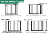 29.5-44.1" Wide Baby Gate for Stairs, Dog Gate Indoor for Doorways, No Drilling Pressure Mounted Pet 76387143