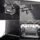 48"Black Aluminum Tool Storage Box Fit For Pickup Truck Bed Lock MT018005 06366407