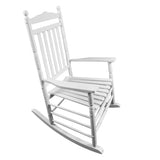 ZUN BALCONY PORCH ADULT ROCKING CHAIR - WHITE W2297P143351