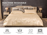 1 PC luxury satin microfiber bedding set, double-sided jacquard pattern, machine washable, OKO-100 78307799