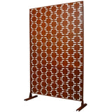 Outdoor & Indoor Privacy Metal Privacy 76" H48" W, Freestanding Decorative Privacy W465P193209