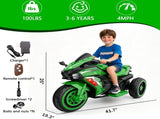 12V Electric Motorcycles for Kids, Motorcycle Ride on Toy with Remote Control for 3-6 Years Old 01522294