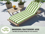 Outdoor Chaise Lounge Cushion, 72 in. x 21 in. x 3 in. Waterproof Fade-Resistant Patio Chair Pad for 09057291