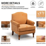 Accent Chair.Nailhead Trim Armchair for Living Room,Comfy Chenille Club Sofa Chair,Springs Cushions W3042P262908