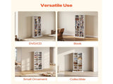 8-Tier Media Storage Cabinet, 22.01 x 8.74 x 50.98 in Organizer for DVDs, CDs, Books, and Games, 56945809