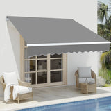 98.4"D x 117"W x 59"H Retractable Awning Grey 79175218