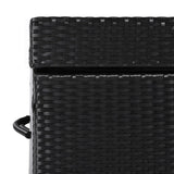 K&K 230 Gallon Wicker Deck Box with Wheels, All-Weather Outdoor Storage Box, Rattan Storage Bin for N707P245458B