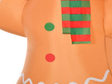 8ft Christmas Inflatable Gingerbread Man with a Candy Cane, Outdoor Blow-Up Yard Decoration with LED 95834892
