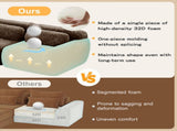 2-seater Modular Sectional Sofa Couches,Soft Fluffy Plush Fabric Bottom Anti-Slip Design,32D High W714P380147