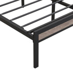 ZUN Full Size Metal Platform Bed Frame with upholstery storage function Headboard and USB LINER and W2297P217833