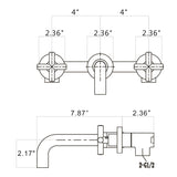 Bathroom Faucet Wall Mounted Bathroom Sink Faucet TH8008FG