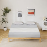 Basic bed frame painted pine wood original color King 202*192*30.5cm wooden bed single bed 18748847