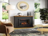 48 inch Fireplace with Mantel, Black and Whiskey Finish B108131560