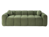 98.4" Extra Large Compression, Corduroy Cloud Puff Couch for Living Room, 3-Seater Upholstered W5515P477307