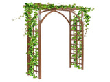 Beautiful And Practical Garden Arch Dark Brown 58045863