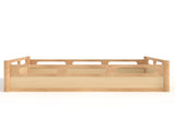 Full Size Floor Platform Bed with Full-length Guardrails, Low Profile Full Bed Frame, No Box Spring W1580P438793