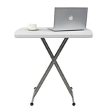 76*50*70.5cm Liftable Garden Plastic Table White 57303780