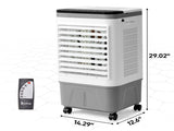 3 in 1 Portable Evaporative Cooler,720R,Indoor,Outdoor,461CFM Air Cooler with remote,Copper 63438621