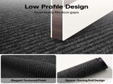 1PC Dark Gray PVC Composite Commercial Entrance Mat, 90x180x0.7cm, Extra-Long Heavy-Duty Floor 54887003