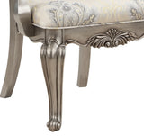 Beige and Antique Platinum Tufted Side Chair B062P209226