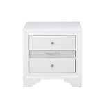 ZUN 2 Drawers and 1 Jewelry Drawer Nightstand, White B016P253285