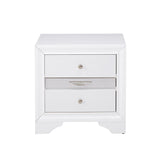 ZUN 2 Drawers and 1 Jewelry Drawer Nightstand, White B016P253285