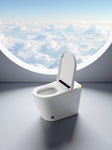 ZUN Smart Toilet with Built-in Bidet Seat, Tankless Toilet with Auto Lid Opening, Closing and Flushing, W2894P228360