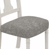 ZUN Tannen Set of 2 White and Gray Dining Side Chair B061P182979