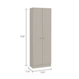 Buxton Rectangle 2-Door Storage Tall Cabinet White Washed Oak B06280485